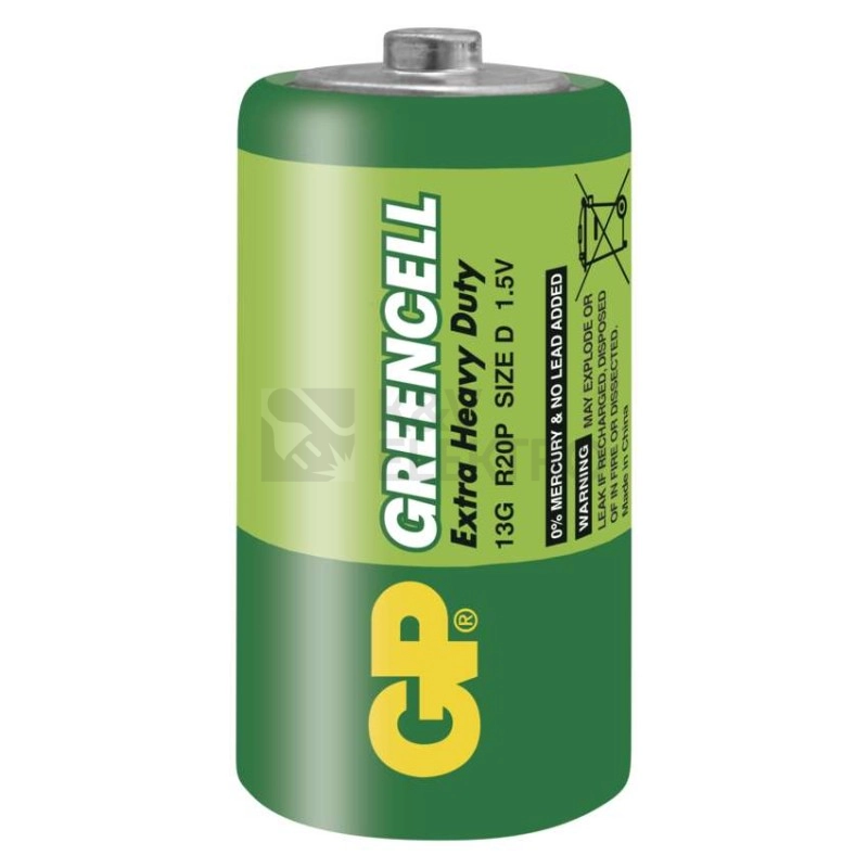 Obrázek produktu Baterie D GP R20 Greencell (blistr 2ks) 3