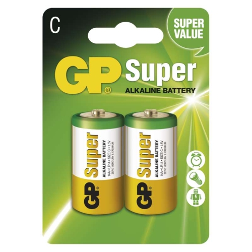 Levně Baterie C GP LR14 Super alkalické blistr