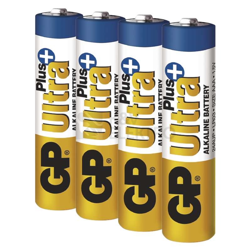 Obrázek produktu Mikrotužkové baterie AAA GP LR03 Ultra Plus alkalické (blistr 4ks) 3