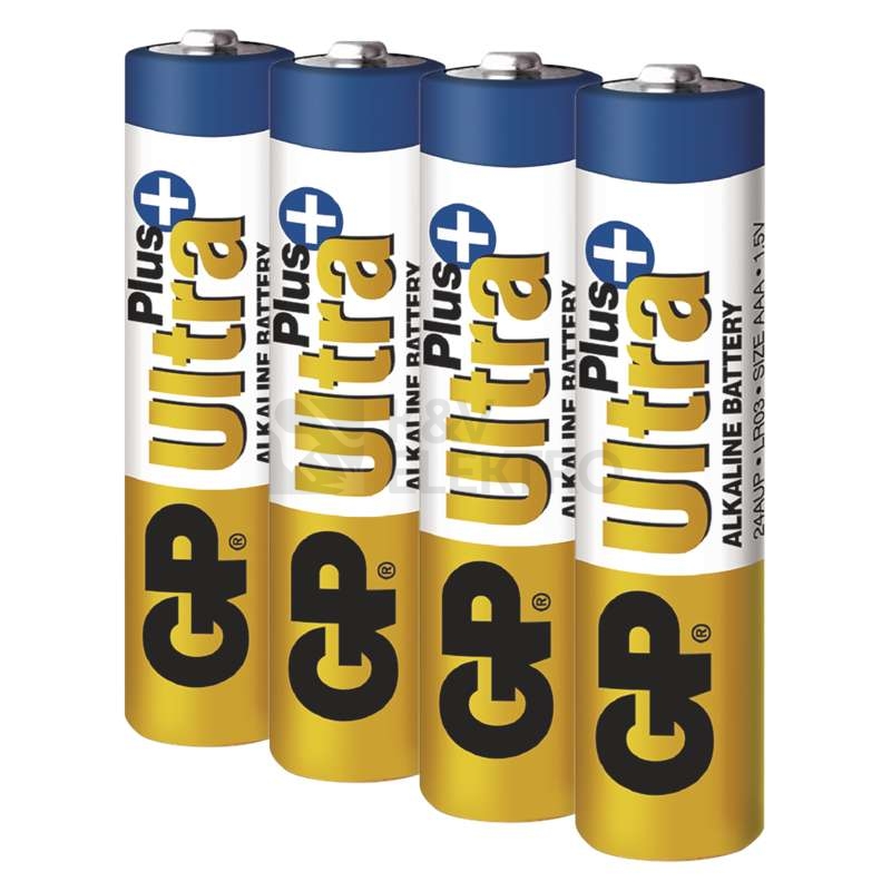 Obrázek produktu Mikrotužkové baterie AAA GP LR03 Ultra Plus alkalické blistr 3