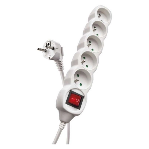 Prodlužovací kabel EMOS P1515 5m/5zásuvek s vypínačem bílá 1902150500 (obrázek 3)