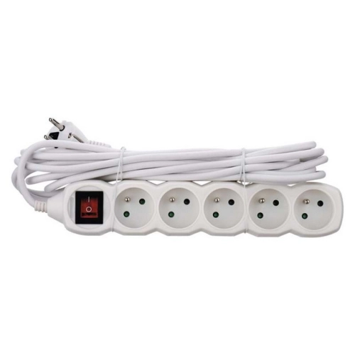 Prodlužovací kabel EMOS P1515 5m/5zásuvek s vypínačem bílá 1902150500 (obrázek 2)