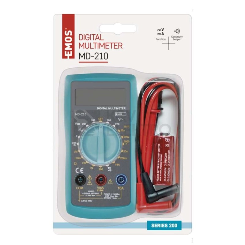 Obrázek produktu Multimetr MD-210 EMOS M0391 8