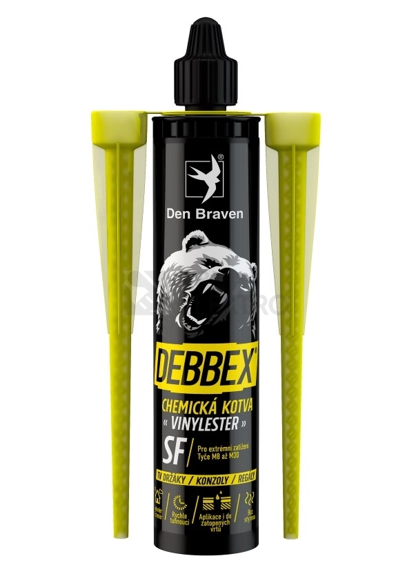 Obrázek produktu Den Braven DEBBEX chemická kotva VINYLESTER SF 280ml 74016BD 0