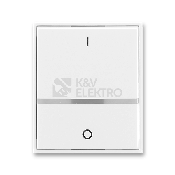 Obrázek produktu ABB Element,Time kryt vypínače č.2S bílá/bílá 3558E-A00655 03 s průzorem 0