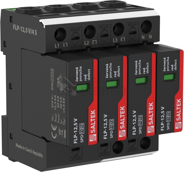 Obrázek produktu  Svodič přepětí FLP-12,5 V/4 S 0