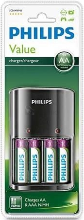 Obrázek produktu  Nabíječka tužkových baterií PHILIPS SCB1490NB/12 0