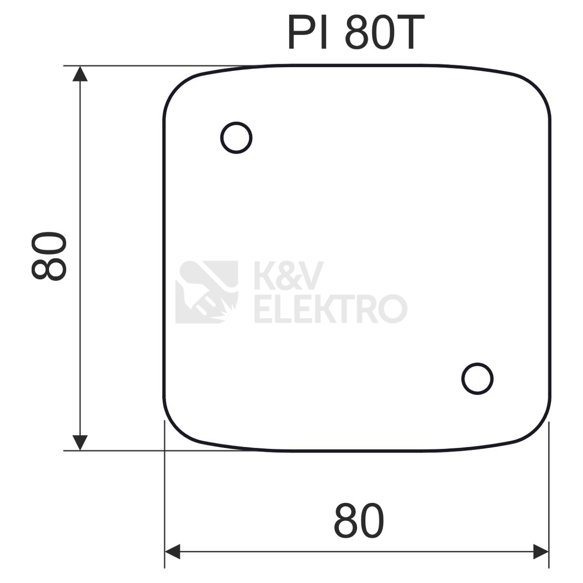 Obrázek produktu Podložka izolační tepelná pod krabice KOPOS PI 80T XX 1