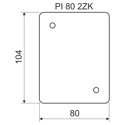 Podložka izolační tepelná pod krabice KOPOS PI 80 2ZK XX (obrázek 2)
