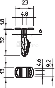 Obrázek produktu NASUVNA HMOZDINKA 910 STK 6X30 /2351609/ 1