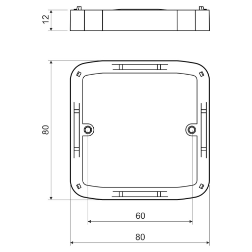 Rámeček distanční KOPOS NRT HB pro Tango bílá