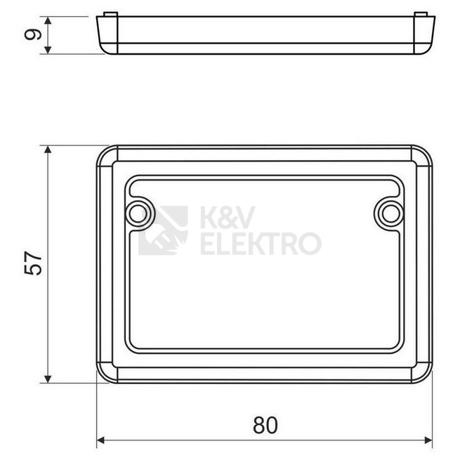 Obrázek produktu Víčko KOPOS VLK 80/2R HB bílá 1