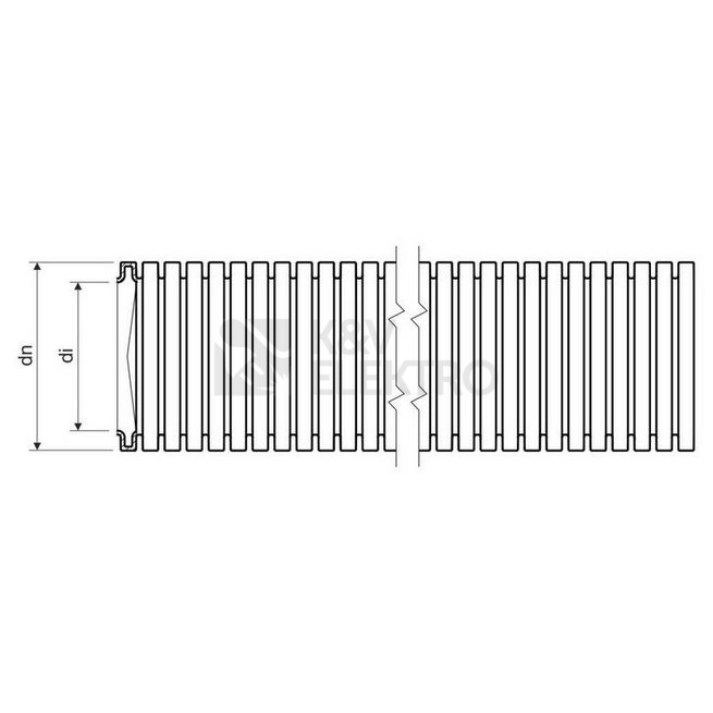 Obrázek produktu Husí krk trubka KOPOS MONOFLEX 1420 K50 20mm světle šedá (50m) 1