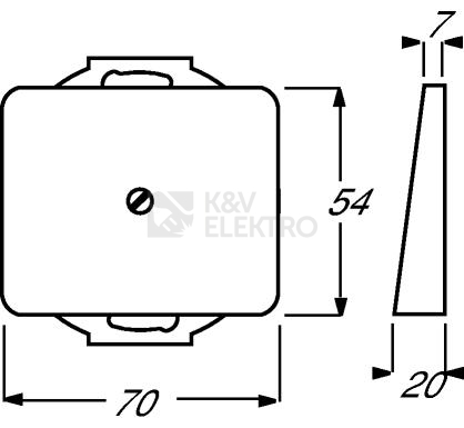 Obrázek produktu ABB Alpha exclusive záslepka alabastrová 1753-0-7412 (1742-24G) 2CKA001753A7412 1