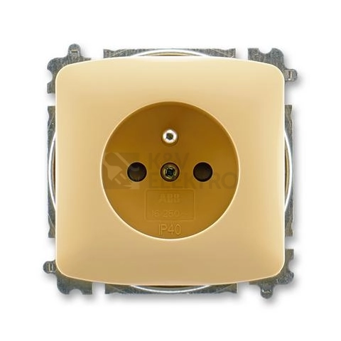 Obrázek produktu ABB Tango zásuvka béžová 5519A-A02357 D s clonkami 0