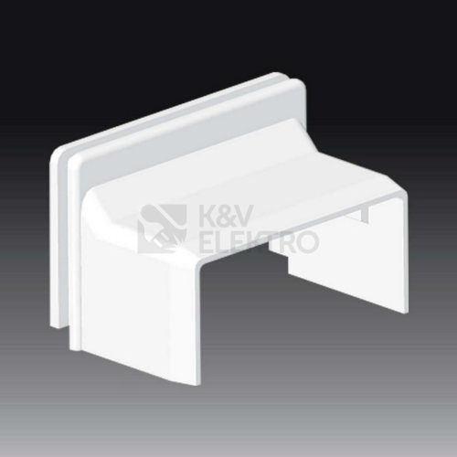 Kryt KOPOS LH 40x20 průchodkový 8639 HB bílá