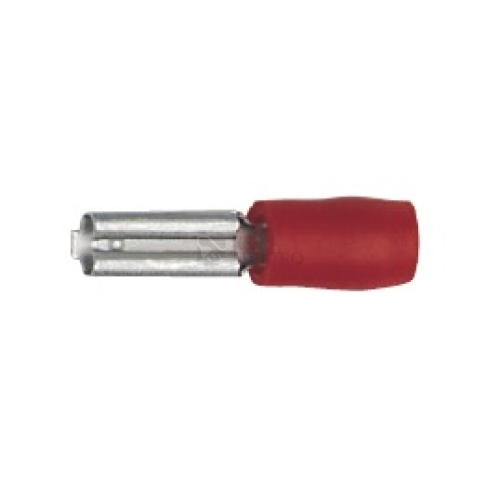 Konektory faston 820/1 A červená, rozměry 2,8x0,8mm, průřez 0,5-1mm2 (100ks)