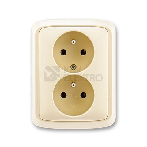 Obrázek produktu ABB Tango dvojzásuvka slonová kost 5512A-2349 C 0