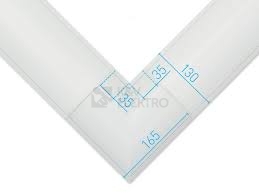 Obrázek produktu Roh 90° pro zářivky Trevos MO bílá 16121 0