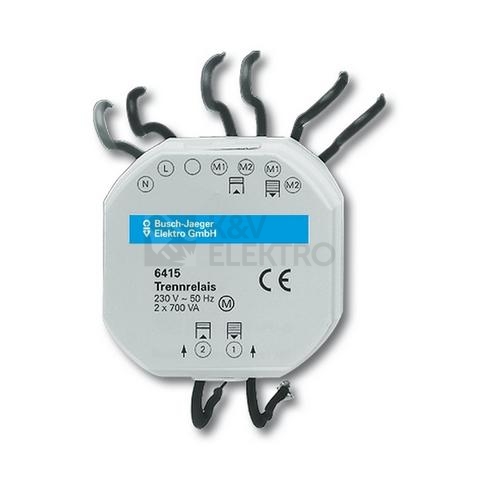 Obrázek produktu ABB relé rozdělovací Busch-Jalousiecontrol (typ 6415) 6410-0-0302 (2CKA006410A0302) 0