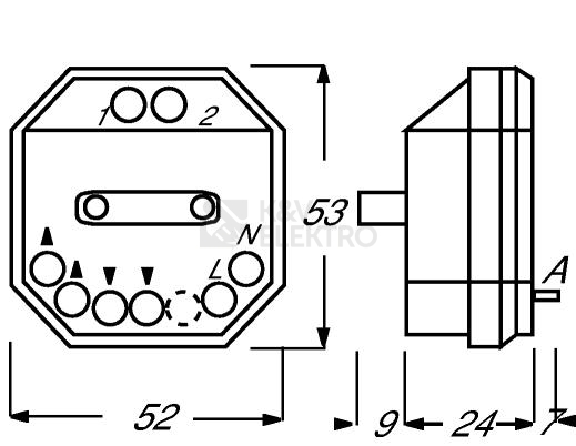 Obrázek produktu ABB relé rozdělovací Busch-Jalousiecontrol (typ 6415) 6410-0-0302 (2CKA006410A0302) 2