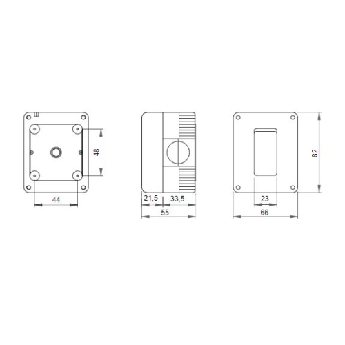 Gewiss 27 Combi skříňka IP40 1M šedá GW27001