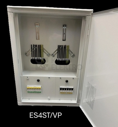 Obrázek produktu Elektroměrový rozvaděč AROVA SERVIS ES 4 stojatý 2x25A/3 šedá pro PRE 1