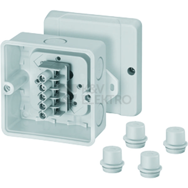 Obrázek produktu Krabice HENSEL D 9125 88x88x53 se svorkovnicí 5p 1,5-2,5 mm? 0