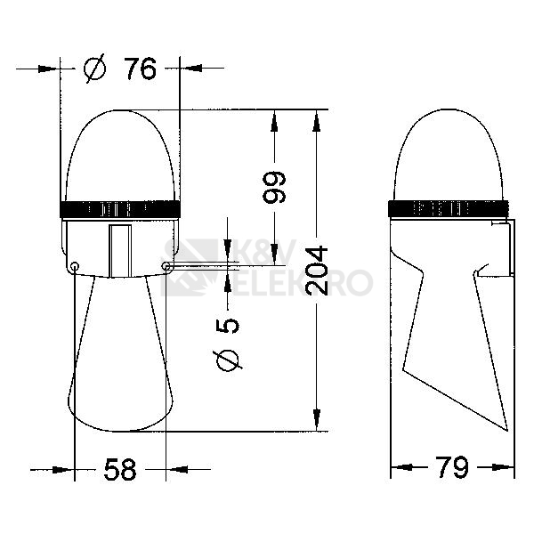 Obrázek produktu  Houkačka SIRENA SEM240A 240V/92dB 40311 1