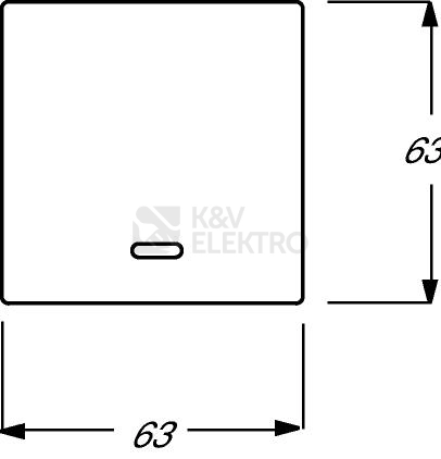 Obrázek produktu ABB kryt stmívače studio bílá 2CKA006599A2834 Future Linear, Solo,Solo Carat, Busch-axcent 6599-0-2834 (6543-84-101) 1