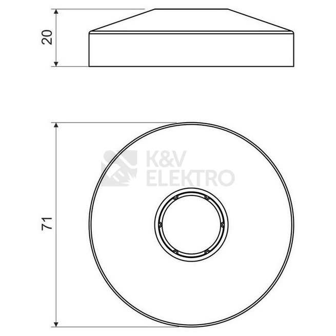 Obrázek produktu Spodek krabice do betonu KOPOS KBS-2 AB, oranžová 1