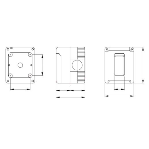 Gewiss 27 Combi vypínač č.1 16A IP55 šedá GW27831