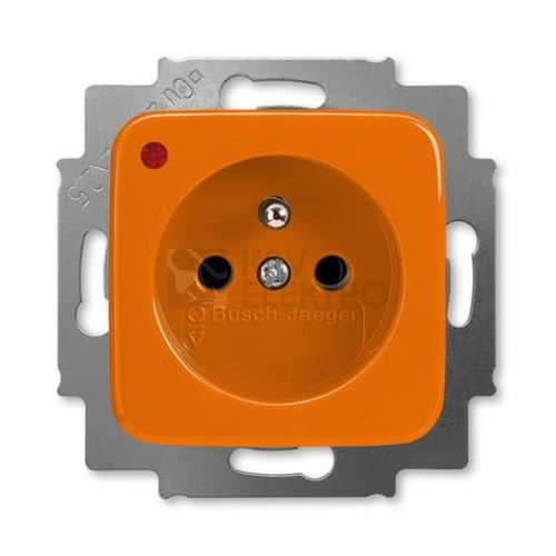 ABB zásuvka s přepěťovou ochranou oranžová 5598D-A2349P