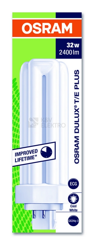 Obrázek produktu Úsporná zářivka OSRAM DULUX T/E PLUS 32W GX24q-3 neutrální bílá 4000K 2