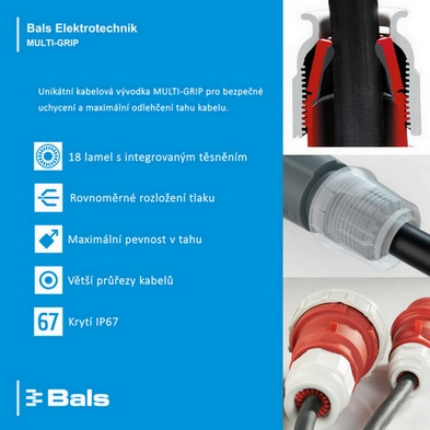 Vidlice se změnou fáze Bals 227 32A/5P/400V IP44 (obrázek 5)