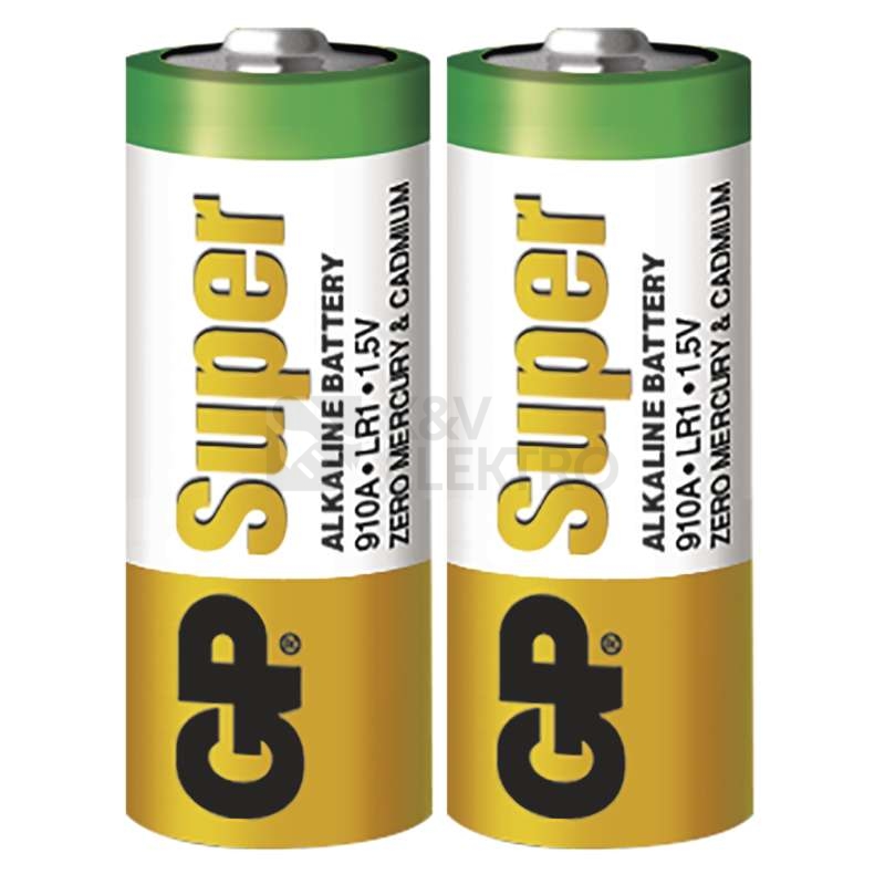 Obrázek produktu Baterie GP 910A LR1 speciální alkalická (blistr 2ks) 1