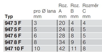 Lanová svorka 8-10mm OBO 947 10 F 5302102
