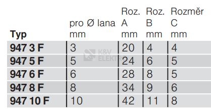 Obrázek produktu Lanová svorka 8-10mm OBO 947 10 F 5302102 1