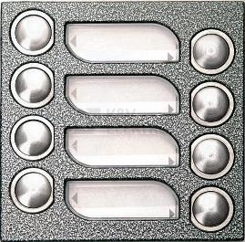 Obrázek produktu Modul tlačítkový 4+n 8tl. TT KARAT (antika stříbrná) 4FN 230 88.2 0