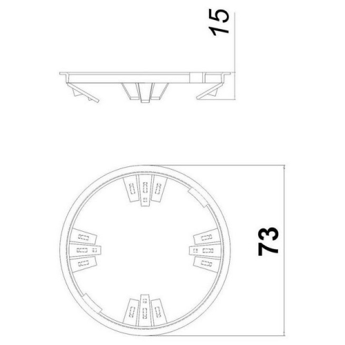 Montážní kroužek KOPOS MKU 64 HB bílá