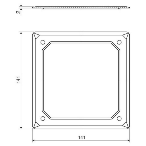 Víčko KOPOS V 100 E HB bílá