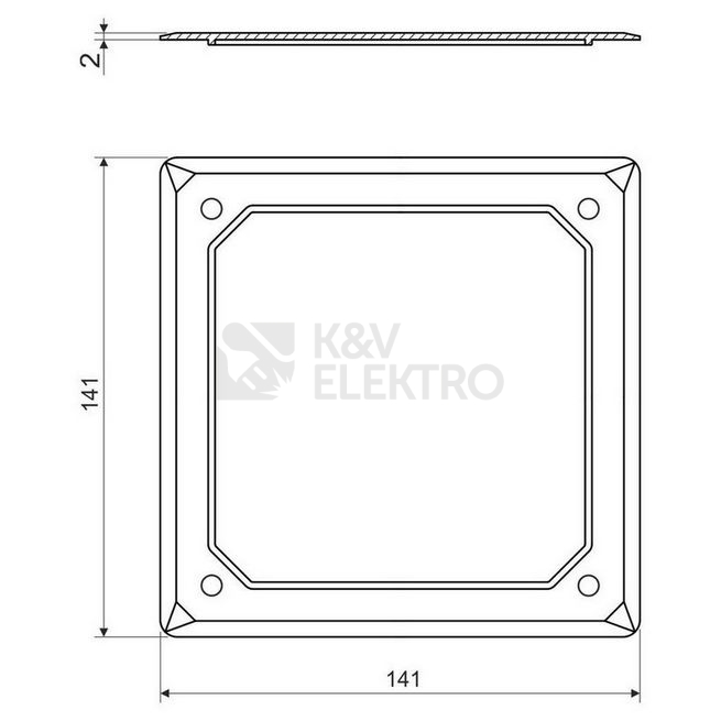 Obrázek produktu Víčko KOPOS V 100 E HB bílá 1