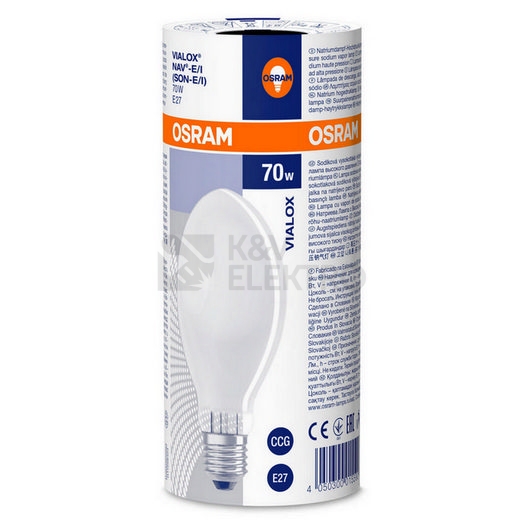 Obrázek produktu Výbojka OSRAM NAV-E 70 I 70W teplá bílá 2000K 2