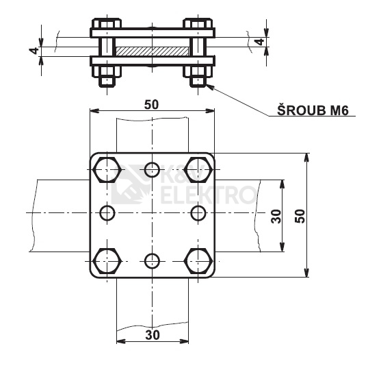 Obrázek produktu Svorka páska-páska M6 SR 2a TREMIS V108 1