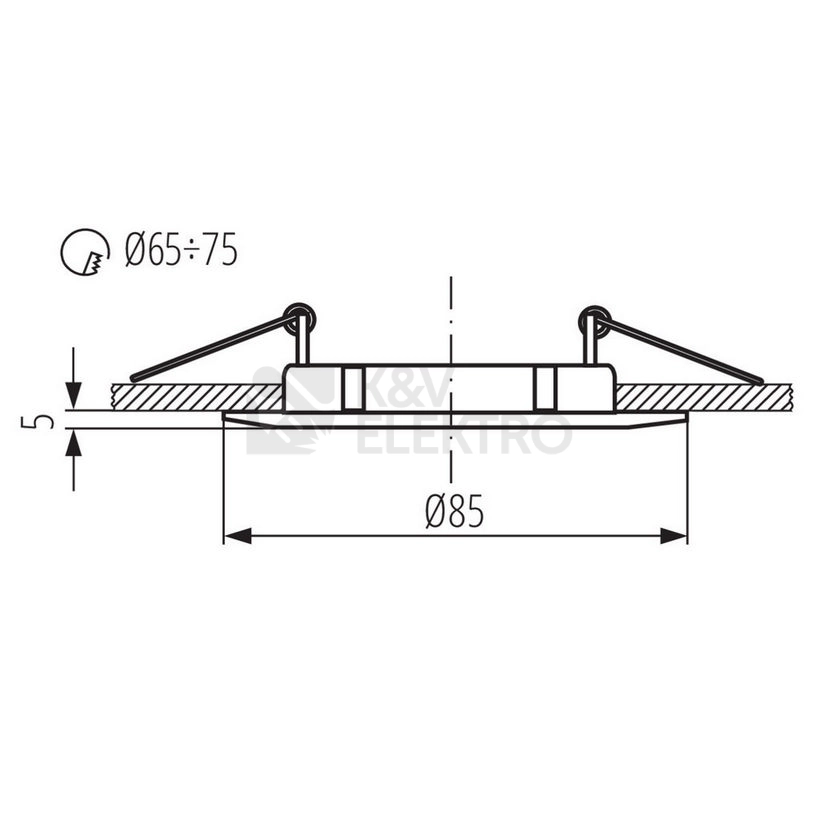 Obrázek produktu Podhledové svítidlo Kanlux LUTO CTX-DS02B-C/M 02583 1