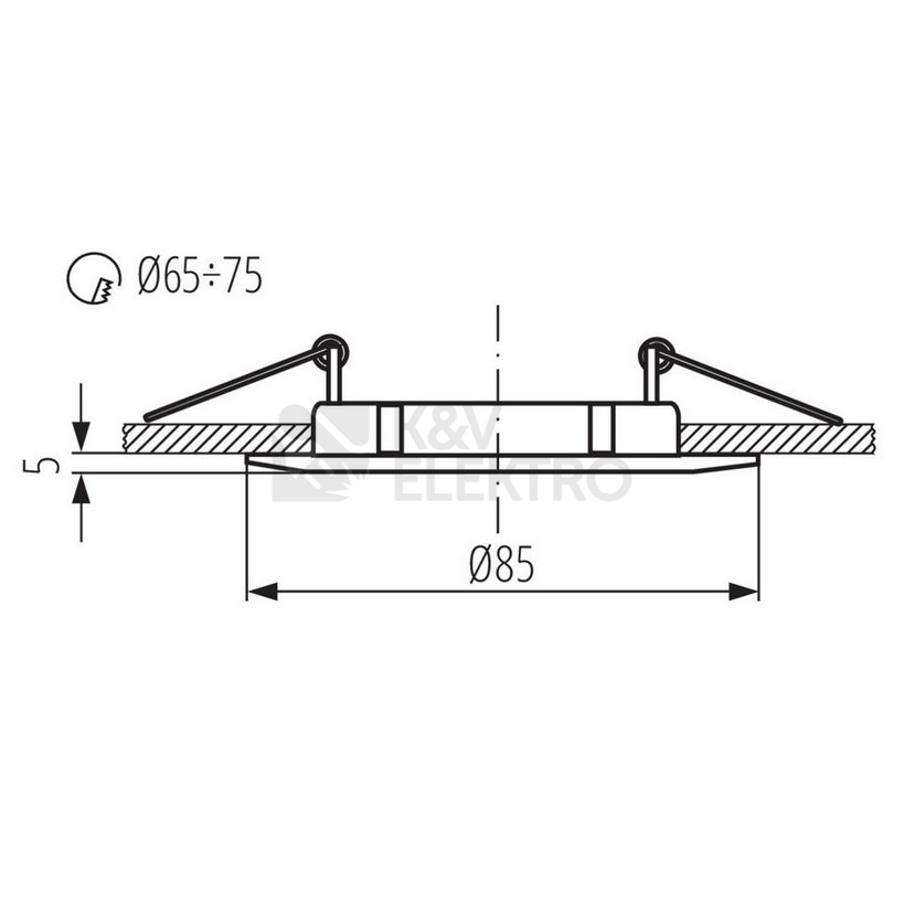 Obrázek produktu Podhledové svítidlo Kanlux LUTO CTX-DS02B-C/M 02583 1
