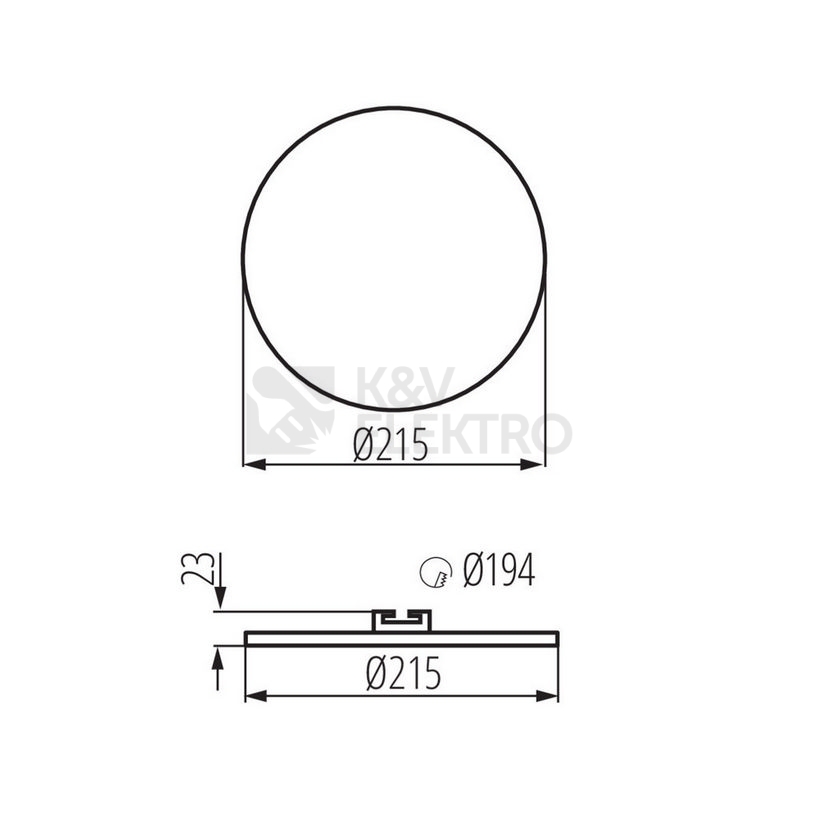 Obrázek produktu  LED podhledové svítidlo Kanlux AREL DO 25W-WW teplá bílá 29597
 5