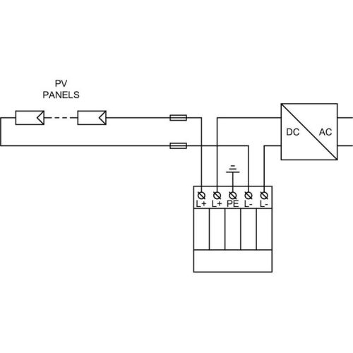 Svodič přepětí Hakel HLSA12,5 PV 1000 pro fotovoltaické systémy