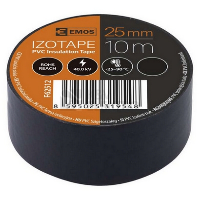 Obrázek produktu Izolační páska EMOS F62512 25mm x 10m černá 2