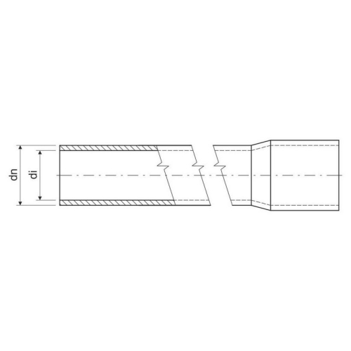 Plastová trubka pevná KOPOS 1525HF FA 25mm černá 3m